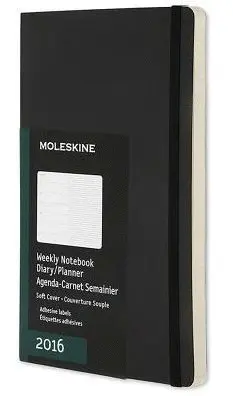 MOLESKINE WEEKLY NOTEBOOK POCKET BLACK 2016
