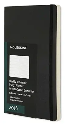 MOLESKINE WEEKLY NOTEBOOK LARGE BLACK 2016
