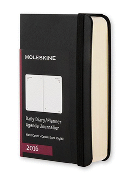 MOLESKINE DAILY PLANNER EXTRA SMALL BLACK 2016