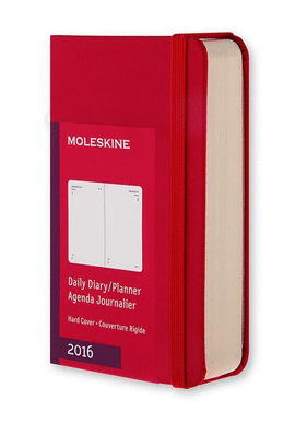 MOLESKINE DAILY PLANNER EXTRA SMALL RED 2016