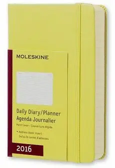 MOLESKINE DAILY PLANNER POCKET HAY YELLOW 2016