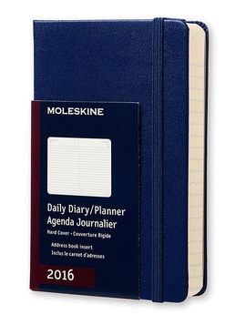MOLESKINE DAILY PLANNER POCKET BLUE 2016