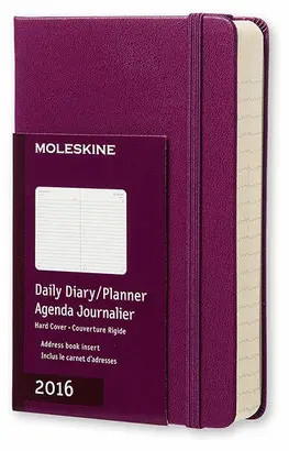 MOLESKINE DIARY PLANNER POCKET PURPLE 2016