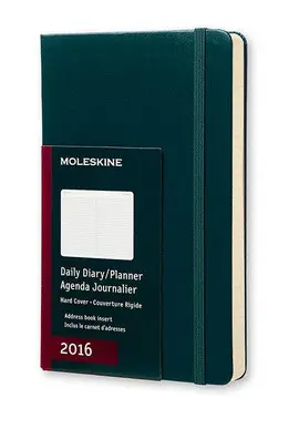MOLESKINE DAILY PLANNER LARGE GREEN 2016