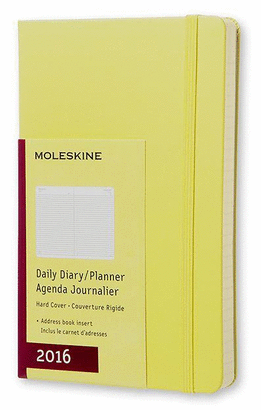 MOLESKINE DAILY PLANNER LARGE HAY YELLOW 2016