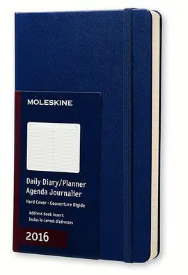 MOLESKINE DAILY PLANNER LARGE BLUE 2016