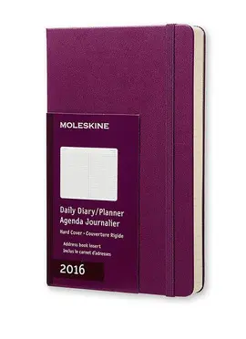 MOLESKINE DAILY PLANNER LARGE PURPLE 2016