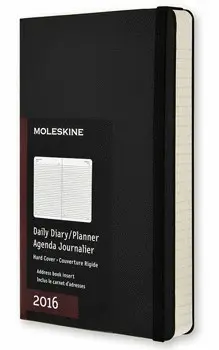 MOLESKINE DAILY PLANNER POCKET BLACK 2016