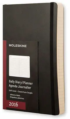 MOLESKINE DAILY PLANNER LARGE BLACK 2016
