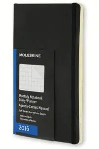 MOLESKINE MONTHLY NOTEBOOK LARGE BLACK 2016