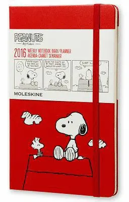 MOLESKINE PEANUTS WEEKLY NOTEBOOK LARGE RED 2016
