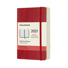 MOLESKINE 2021 12M DAILY PK S.RED SOFT