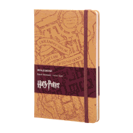 MOLESKINE HARRY POTTER LIMITED EDITION NOTEBOOK, LARGE, RULED, BLUE, HARD COVER (5 X 8.25) MARAUDERS MAP