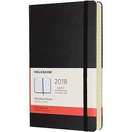12M PLANNER DAILY LARGE BLACK HARD COVER