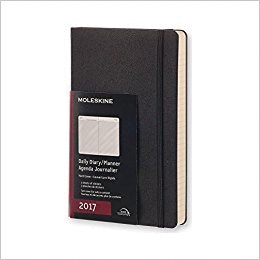 12M PLANNER DAILY LARGE BLACK SOFT COVER