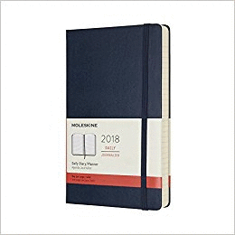 12M PLANNER DAILY LARGE SAPPHIRE BLUE HARD COVER