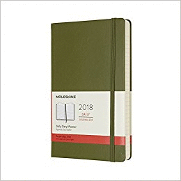 12M PLANNER DAILY LARGE ELM GREEN HARD COVER