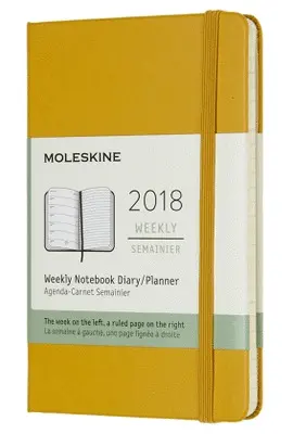 12M PLANNER WEEKLY NOTEBOOK POCKET ARCE YELLOW HARD COVER