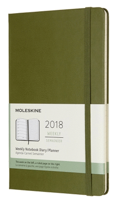 12M PLANNER WEEKLY NOTEBOOK LARGE ELM GREEN HARD COVER