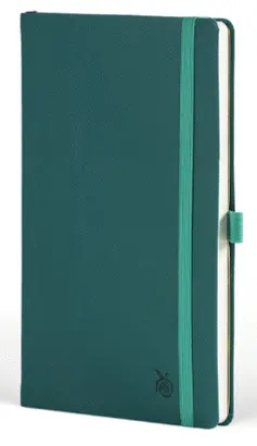 Castelli Notebook Mid Ruled Appeel Classic Teal 13X21 cm