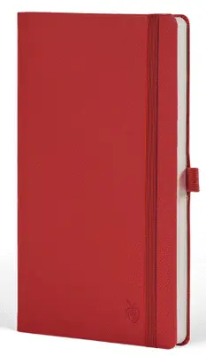 Castelli Notebook Mid Ruled Appeel Classic Red Delicious 13X21 cm
