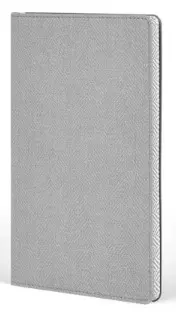 Castelli Notebook Mid Ruled Harris Cloudy Grey 13X21 cm