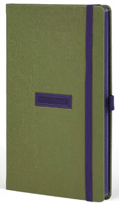 Castelli Notebook Mid Ruled Shell Lime 13X21 cm