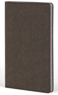 CASTELLI DAILY DIARY MID HARRIS COFFEE BROWN 13X21 CM