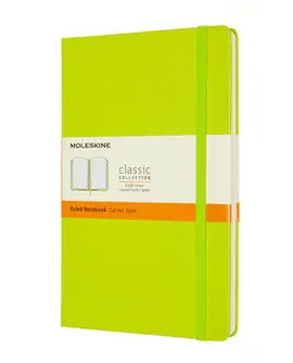 Moleskine Classic Notebook, Large, Ruled, Lemon Green, Hard Cover (5 X 8. 25)