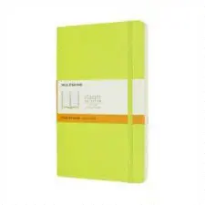 Moleskine Classic Notebook, Large, Ruled, Lemon Green, Soft Cover (5 X 8. 25)