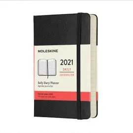 MOLESKINE CLASSIC - PLANIFICADOR DIARIO PARA 12 MESES 2022, TAPA DURA, BOLSILLO (3,5 X 5,5), COLOR AZUL ZAFIRO
