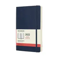 MOLESKINE CLASSIC 12 MESES 2022 PLANIFICADOR DIARIO, CUBIERTA SUAVE, GRANDE (5 X 8,25), AZUL ZAFIRO