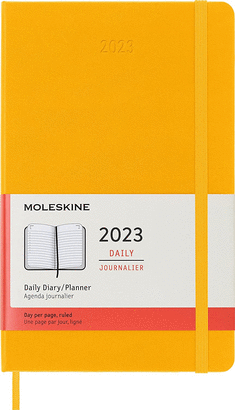 MOLESKINE 2023 12M DAILY LG DARK ORANGE HARD, LARGE 13X21.