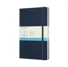 MOLESKINE - CUADERNO CLÁSICO, GRANDE, CON PUNTOS, ZAFIRO AZUL, TAPA DURA