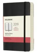 12M DAILY POCKET BLACK SOFT COVER 2019 (DSB12DC2Y19)