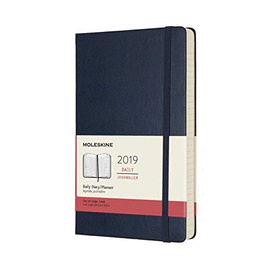 12M DAILY LARGE SAPPHIRE BLUE HARD COVER 2019 (DHB2012DC3Y19)