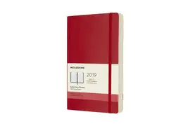 12M DAILY LARGE SCARLET RED SOFT COVER 2019 (DSF212DC3Y19)