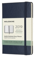 12M WEEKLY NOTEBOOK POCKET SAPPHIRE BLUE HARD COVER 2019 (DHB2012W