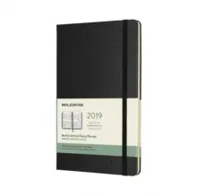 12M WEEKLY VERTICAL LARGE BLACK HARD COVER 2019 (DHB12WV3Y19)