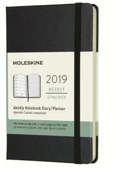 12M WEEKLY NOTEBOOK LARGE SCARLET RED SOFT COVER 2019 (DSF212WN3Y1