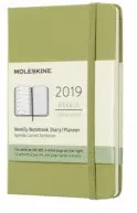 12M WEEKLY NOTEBOOK POCKET LICHEN GREEN HARD COVER 2019 (DHK2512WN