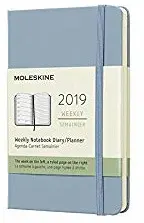12M WEEKLY NOTEBOOK POCKET CINDER BLUE HARD COVER 2019 (DHB3612WN2