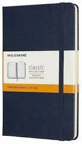 MOLESKINE NOTEBOOK, MEDIUM, RULED, SAPPHIRE BLUE, HARD COVER (4.5 X 7)