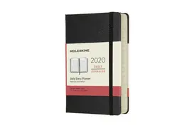 12M DAILY POCKET BLACK HARD COVER 2020