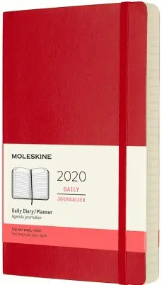 12M DAILY LARGE SCARLET RED SOFT COVER 2020