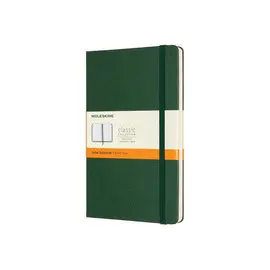 MOLESKINE NOTEBOOK, LARGE, RULED, MYRTLE GREEN, HARD (5 X 8.25)