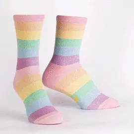 WOMEN'S CREW: PASTEL PRISMATIC