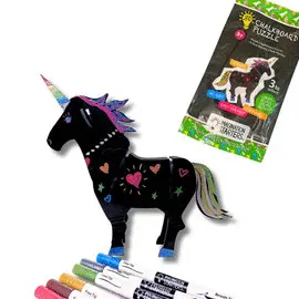 UNICORN 3D PUZZLE + MARKERS