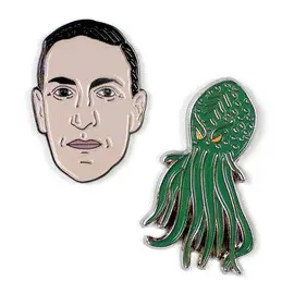 H. P. LOVECRAFT AND CTHULHU PINS