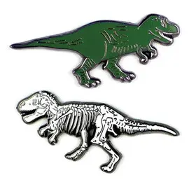 T. REX AND FOSSIL PINS